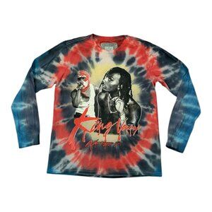Playboi Carti Narcissist Tour 2021 Tie Dye Long Sleeve Hip Hop Rap Tee Shirt M